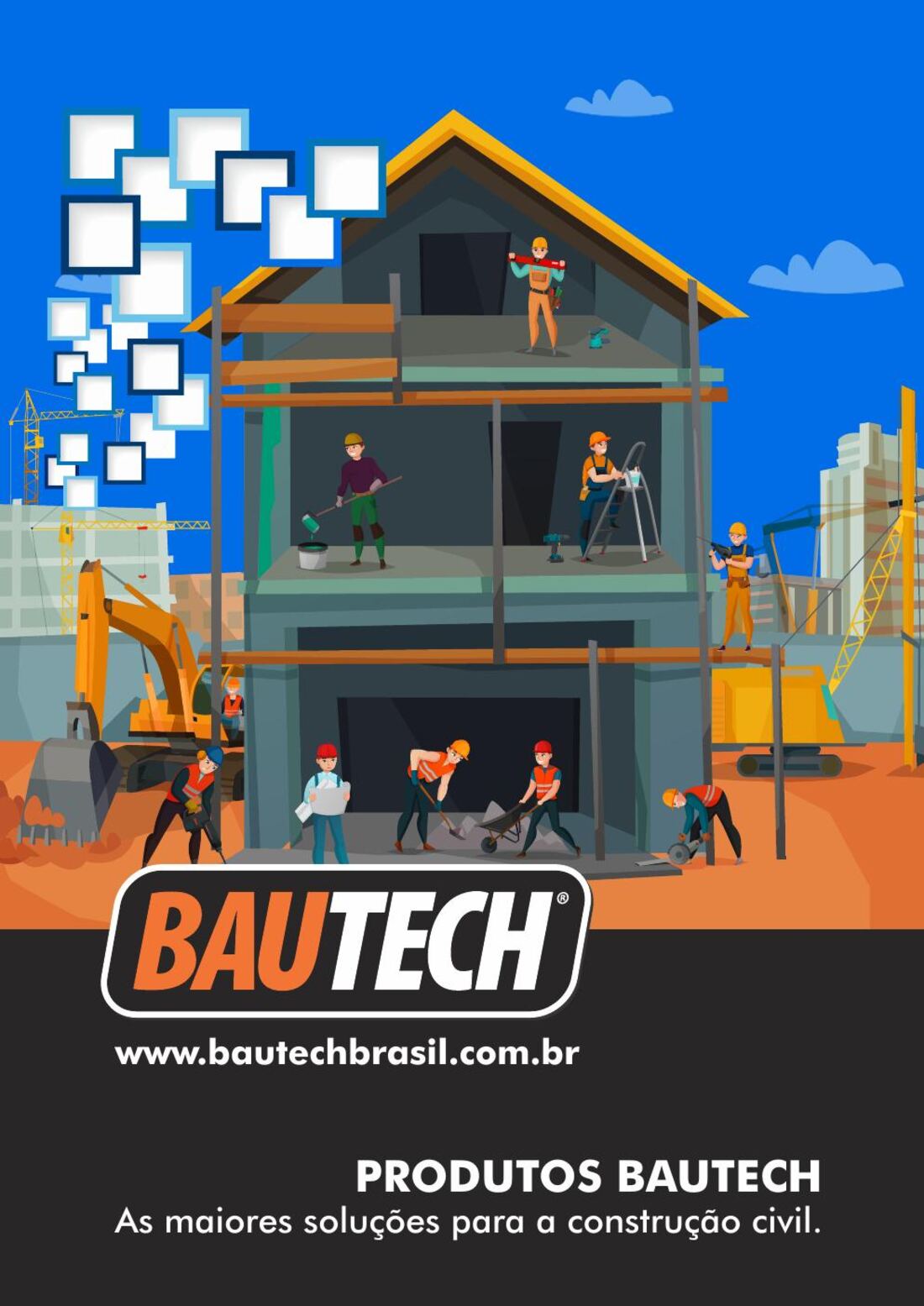 Linha de produtos Bautech para construção civil